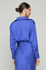 Picture of Loose basic satin shirt