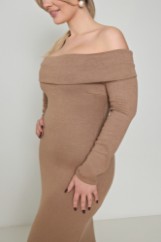 Picture of Off-Shoulder knitted dress