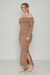 Picture of Off-Shoulder knitted dress