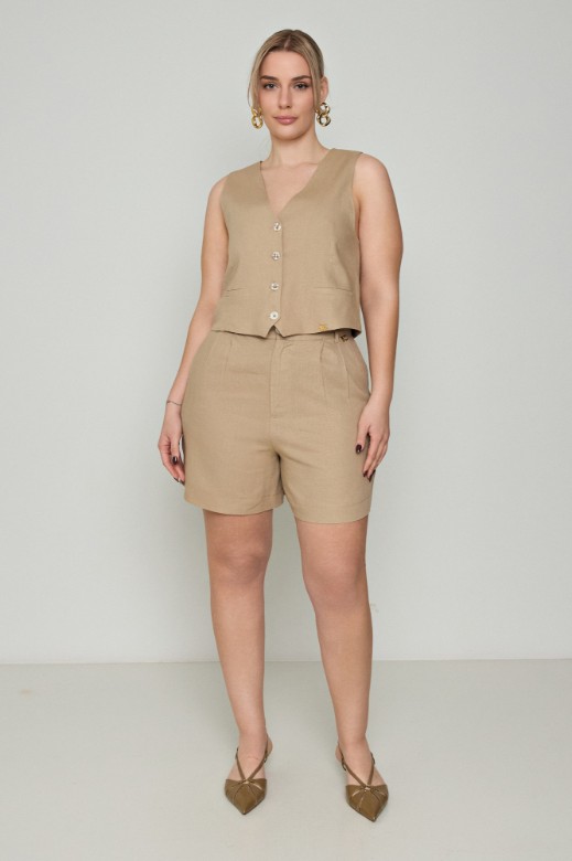 Picture of Tailored linen shorts