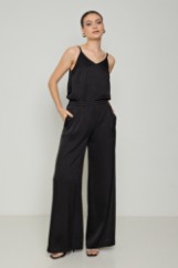 Picture of Wide leg satin trousers